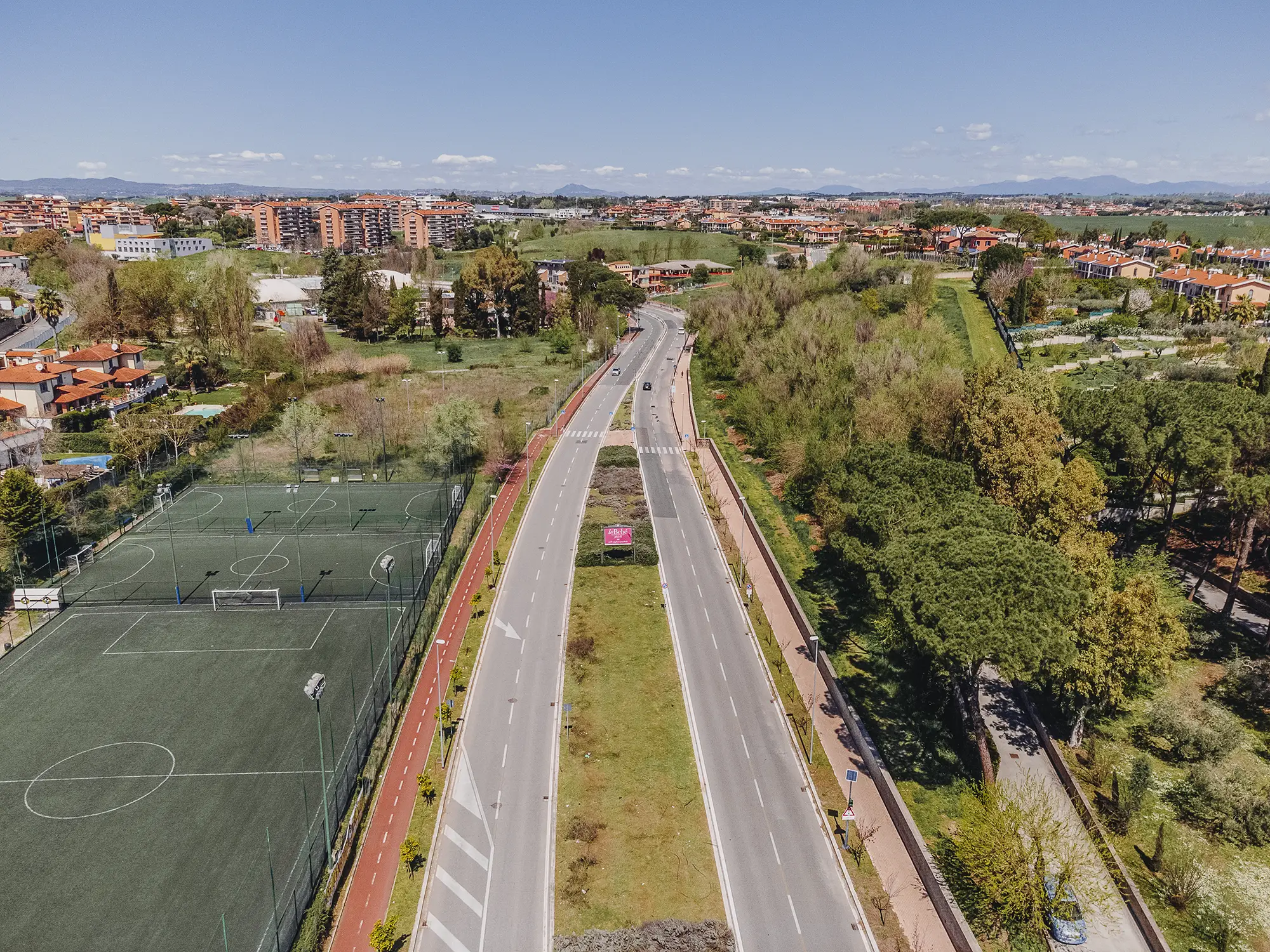 Viabilità e infrastrutture del Parco Talenti a Roma