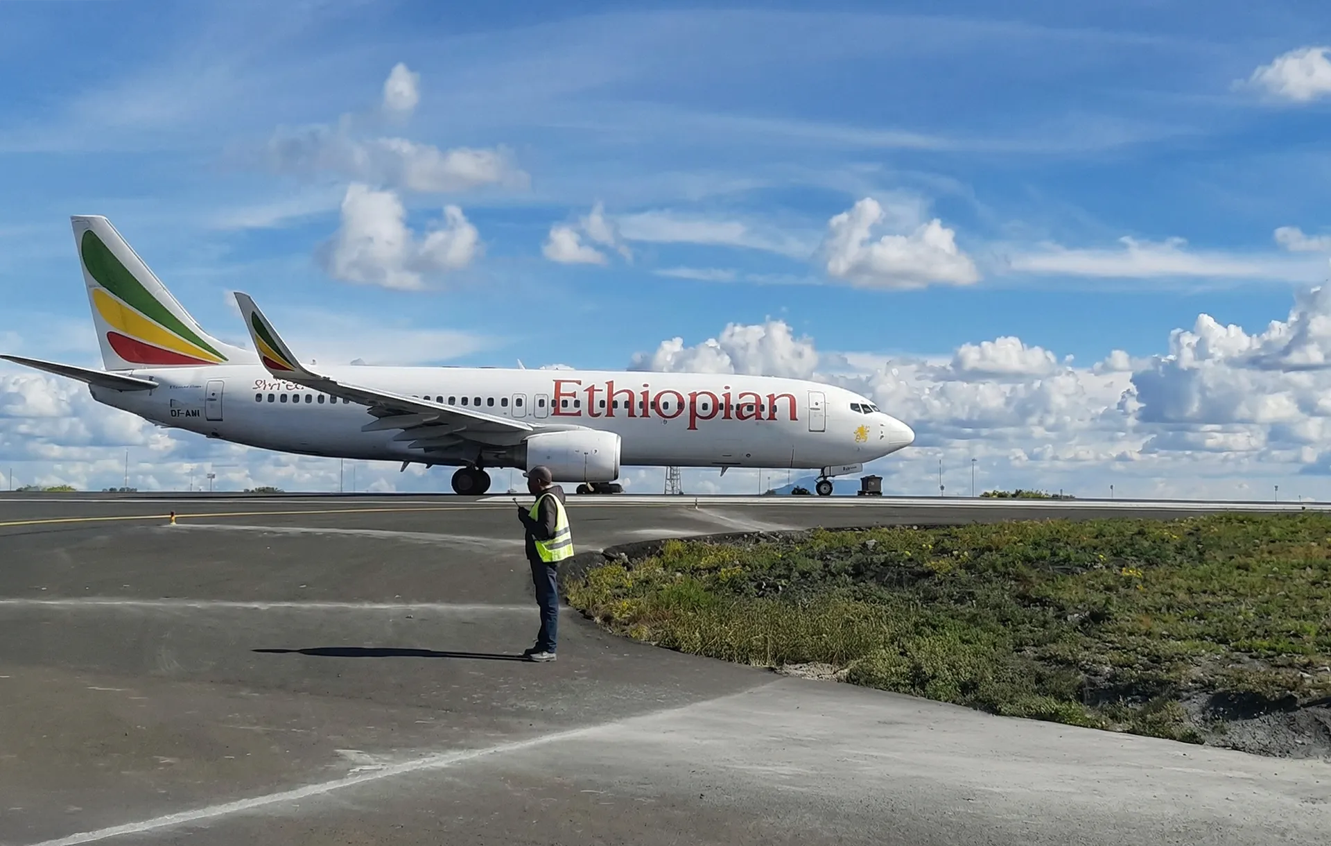 Nuova runway dell'aeroporto internazionale Bole di Addis Abeba